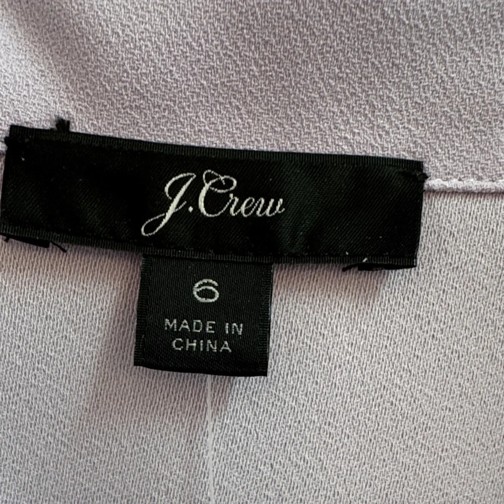 NWT J. Crew Lavender Wrap Blouse - Picture 2 of 6